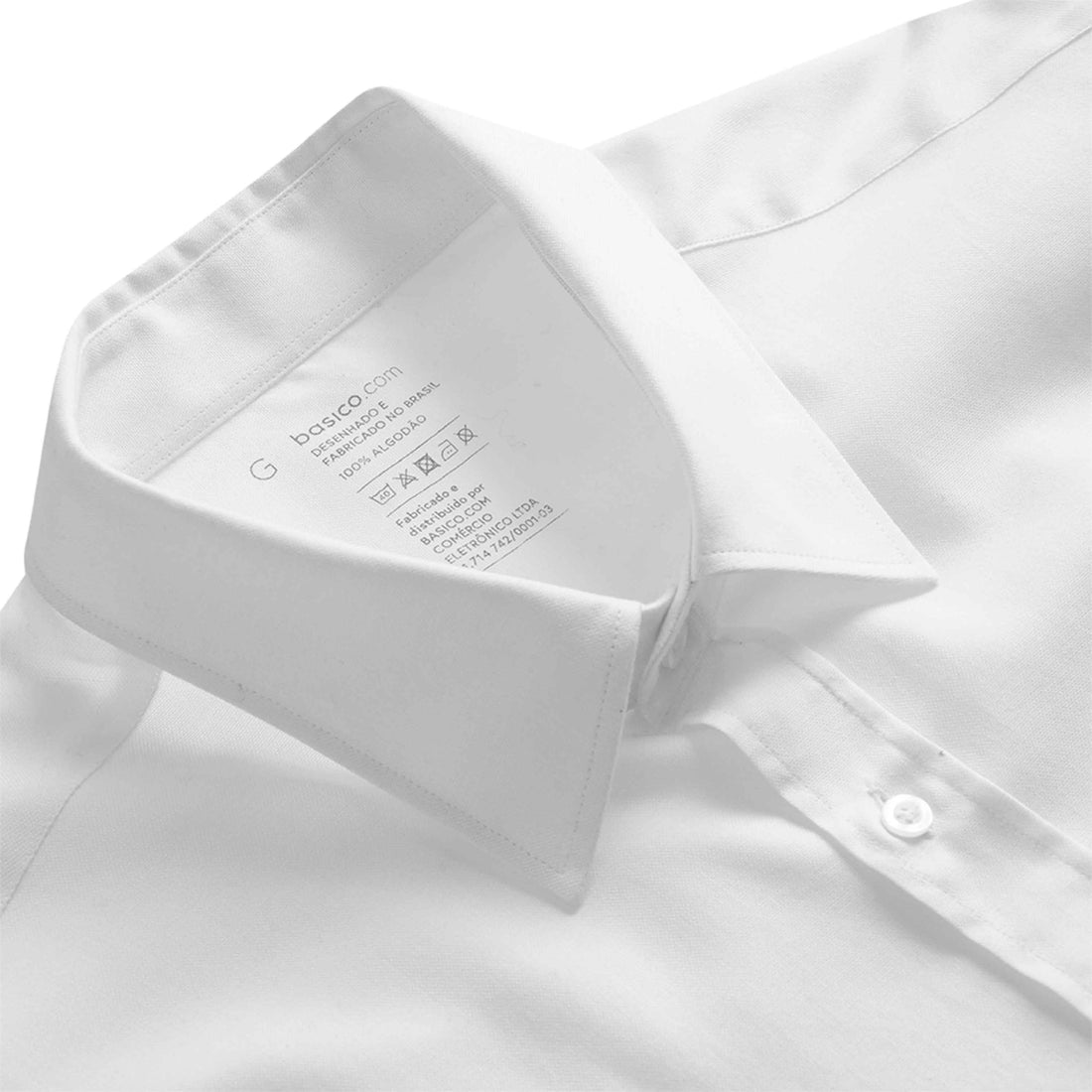 Camisa Clássica Oxford Masculina - Branco