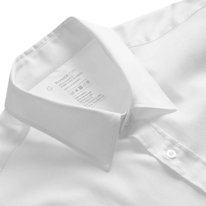 Camisa Clássica Oxford Masculina - Branco