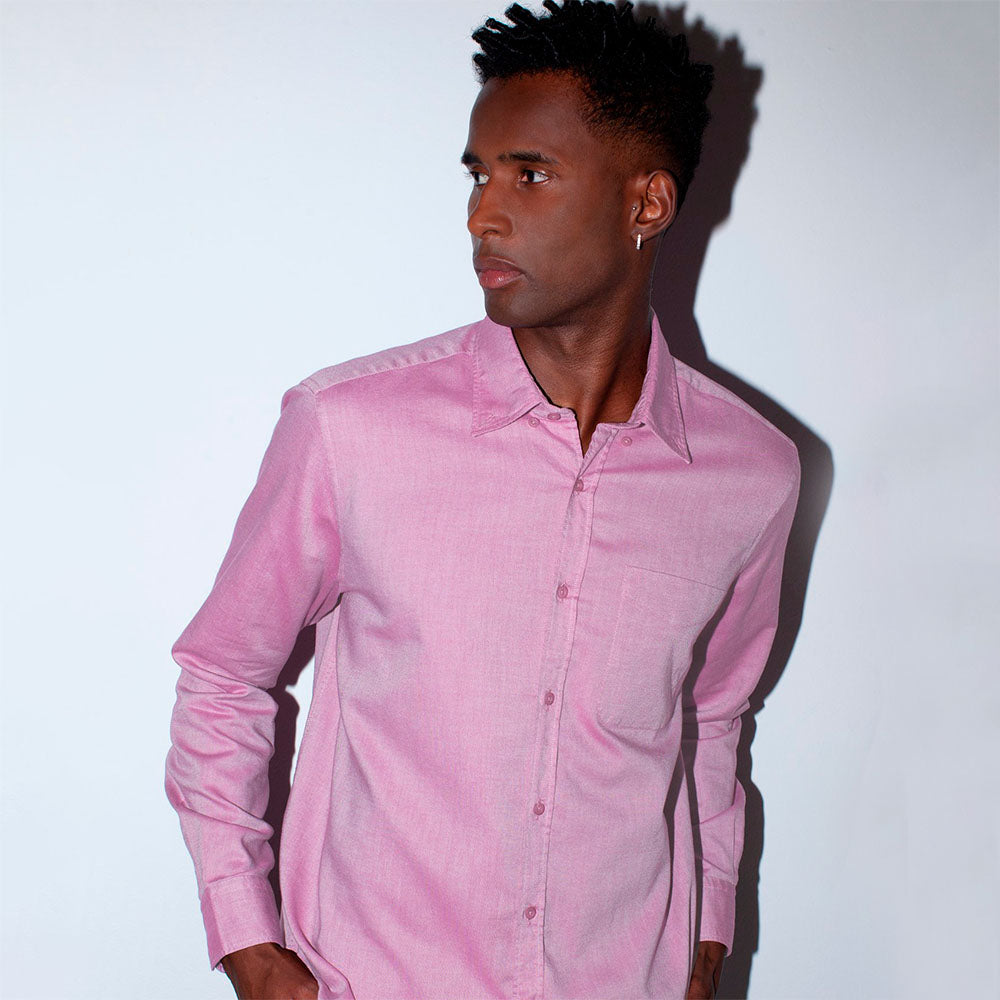 Camisa Clássica Oxford Masculina - Quartzo