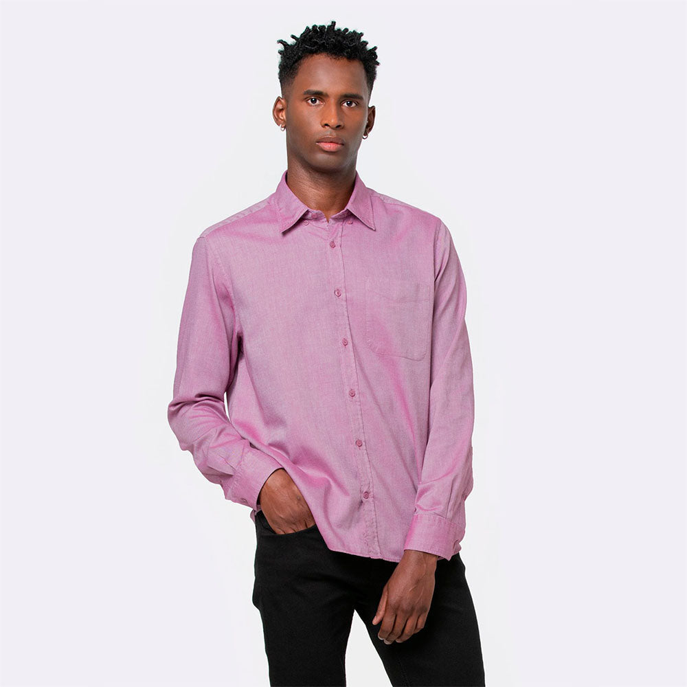 Camisa Clássica Oxford Masculina - Quartzo