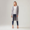 Cardigan Tricot - Cinza Mescla