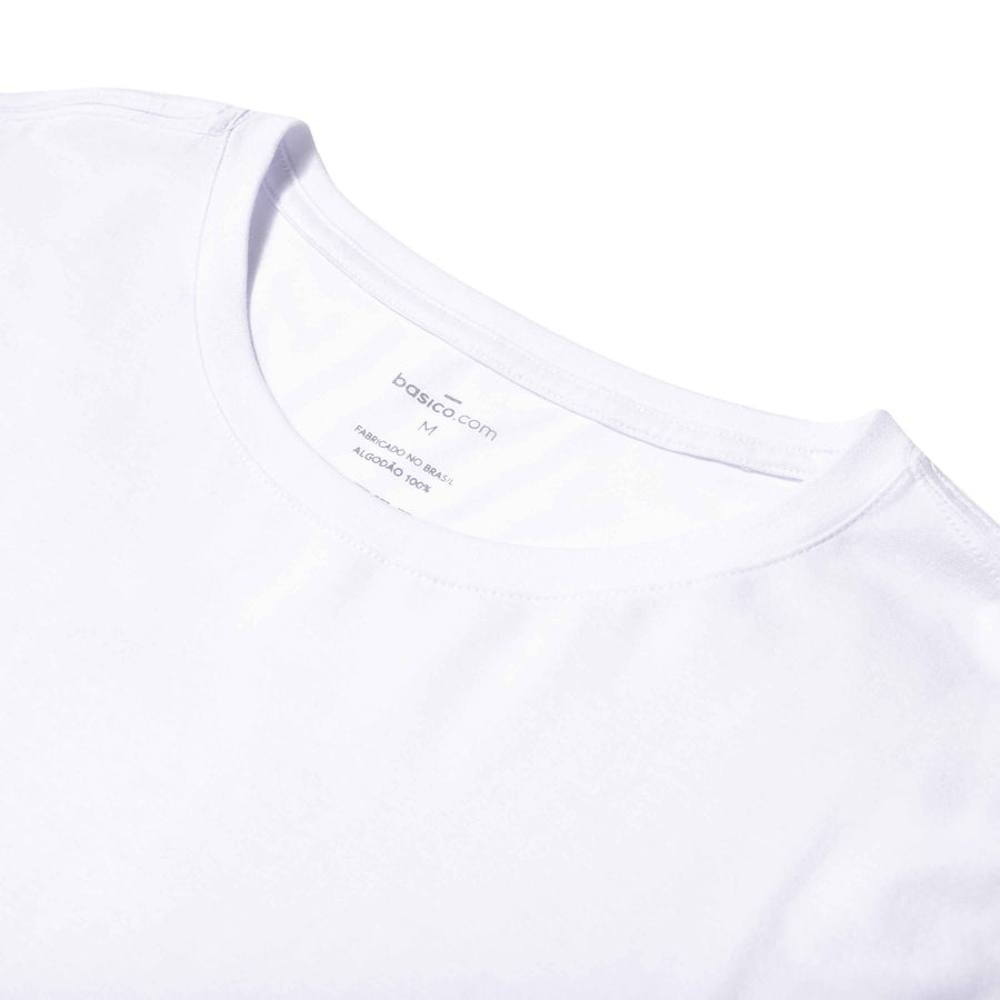 Camiseta Algodão Premium Manga Longa Masculina | Everyday Collection - Branco