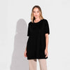 Camiseta Pima Oversized Feminina - Preto