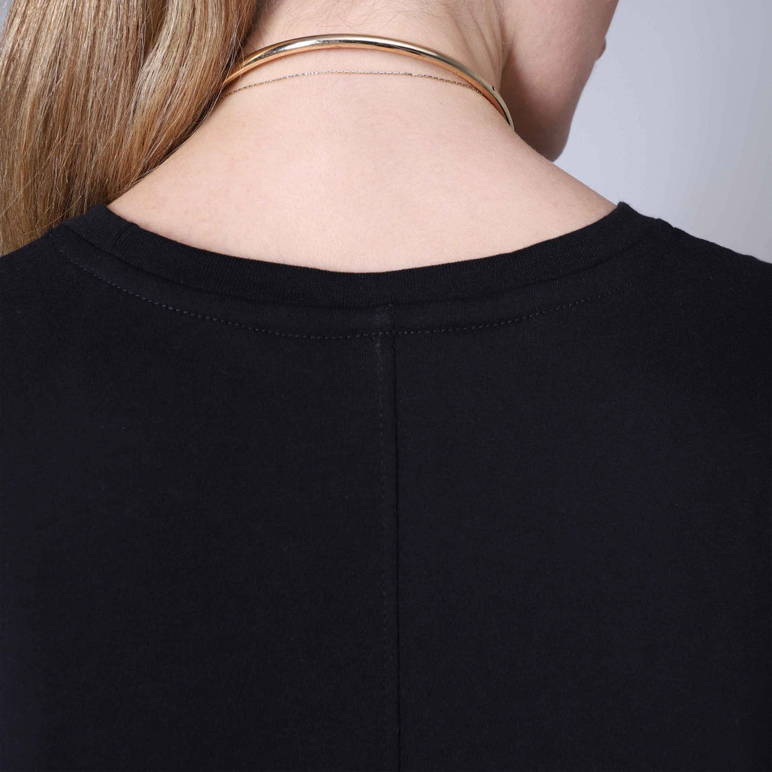 Camiseta Pima Oversized Feminina - Preto