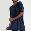 Camiseta Pima Oversized Feminina | Life Collection - Azul Marinho