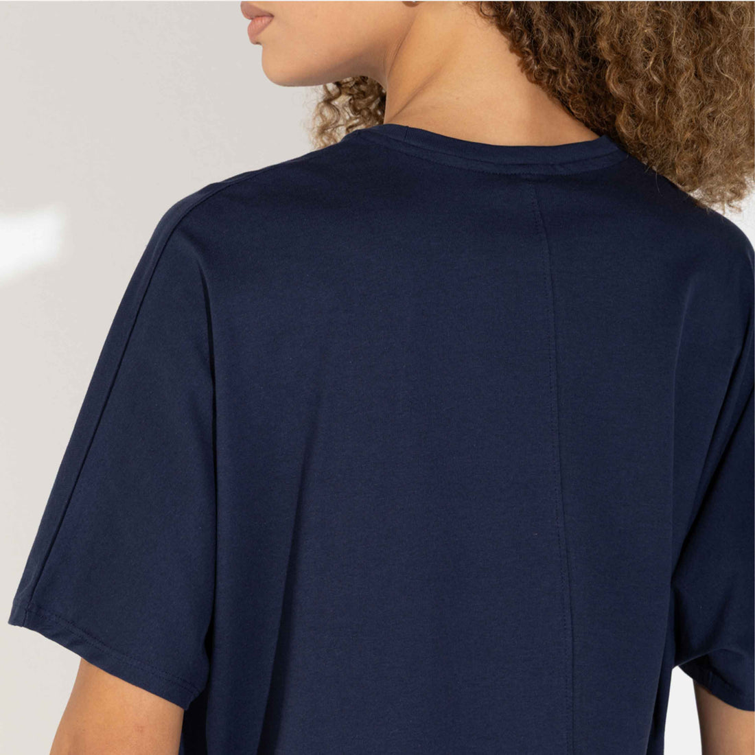 Camiseta Pima Oversized Feminina | Life Collection - Azul Marinho