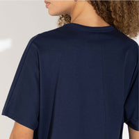 Camiseta Pima Oversized Feminina | Life Collection - Azul Marinho