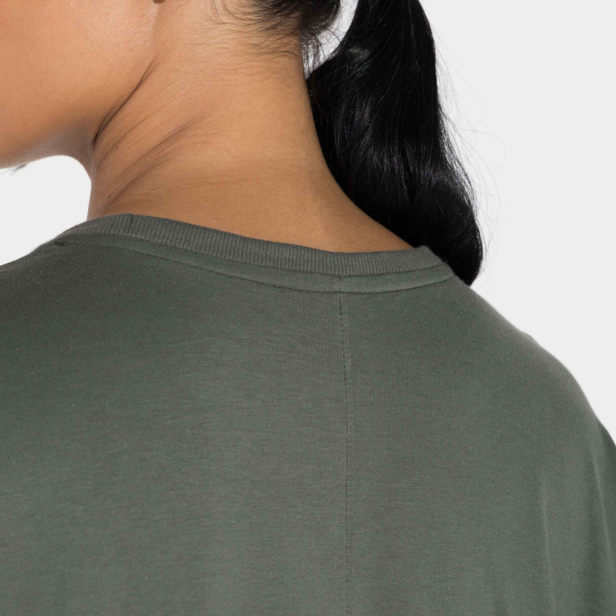 Camiseta Pima Oversized Feminina | Life Collection - Verde Figo