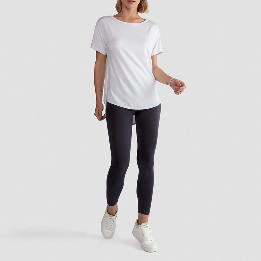 Calça Legging Pima Feminina Life Collection Cinza Escuro