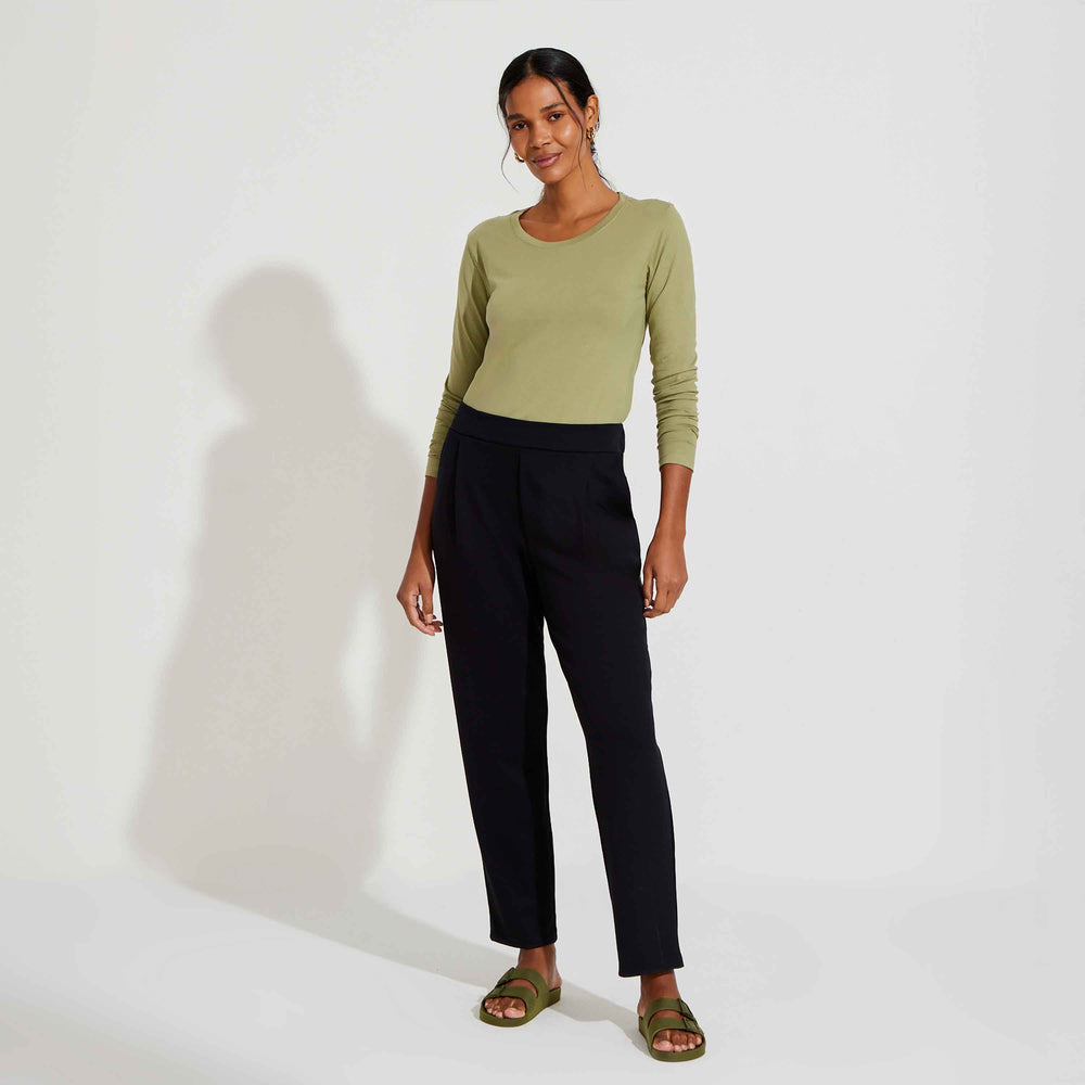 Camiseta Pima Manga Longa Feminina | Life Collection - Verde Jade