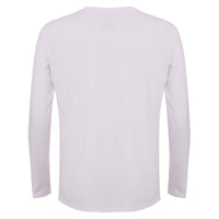 Camiseta Pima Gola V Manga Longa Masculina | Life Collection - Branco