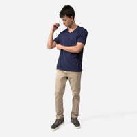 Tech T-Shirt Modal V Premium Masculina | Basico.com - Azul Marinho