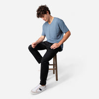 Tech T-Shirt Modal V Premium Masculina | Basico.com - Azul Cobalto