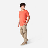Tech T-Shirt Modal V Premium Masculina | Basico.com - Laranja Telha