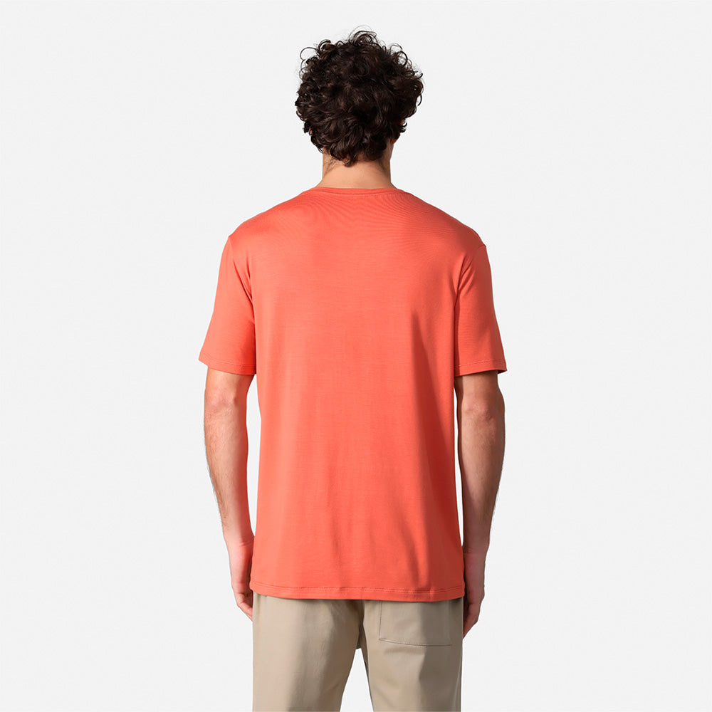 Tech T-Shirt Modal V Premium Masculina | Basico.com - Laranja Telha