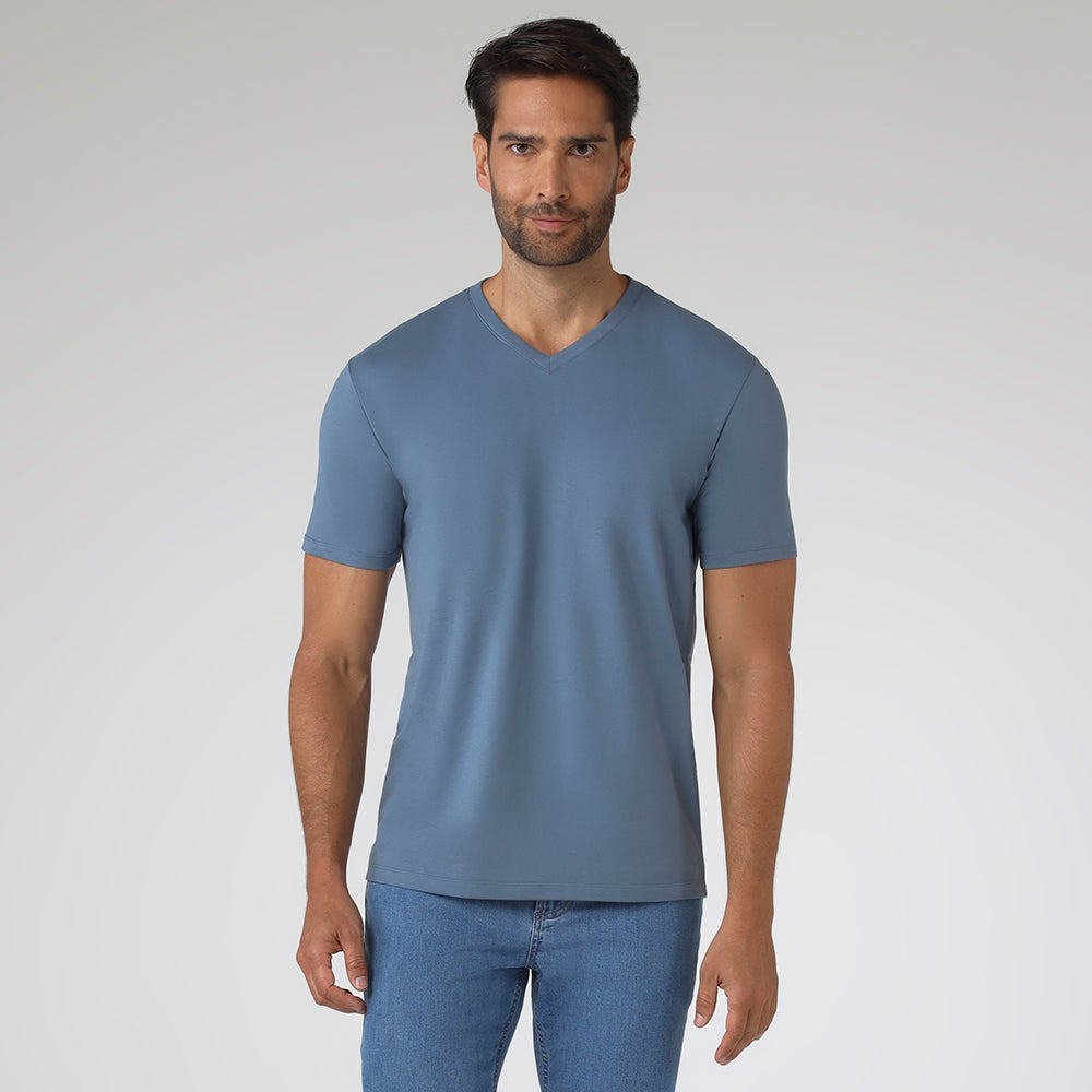 Tech T-Shirt Modal V Premium Masculina | Basico.com - Grafite