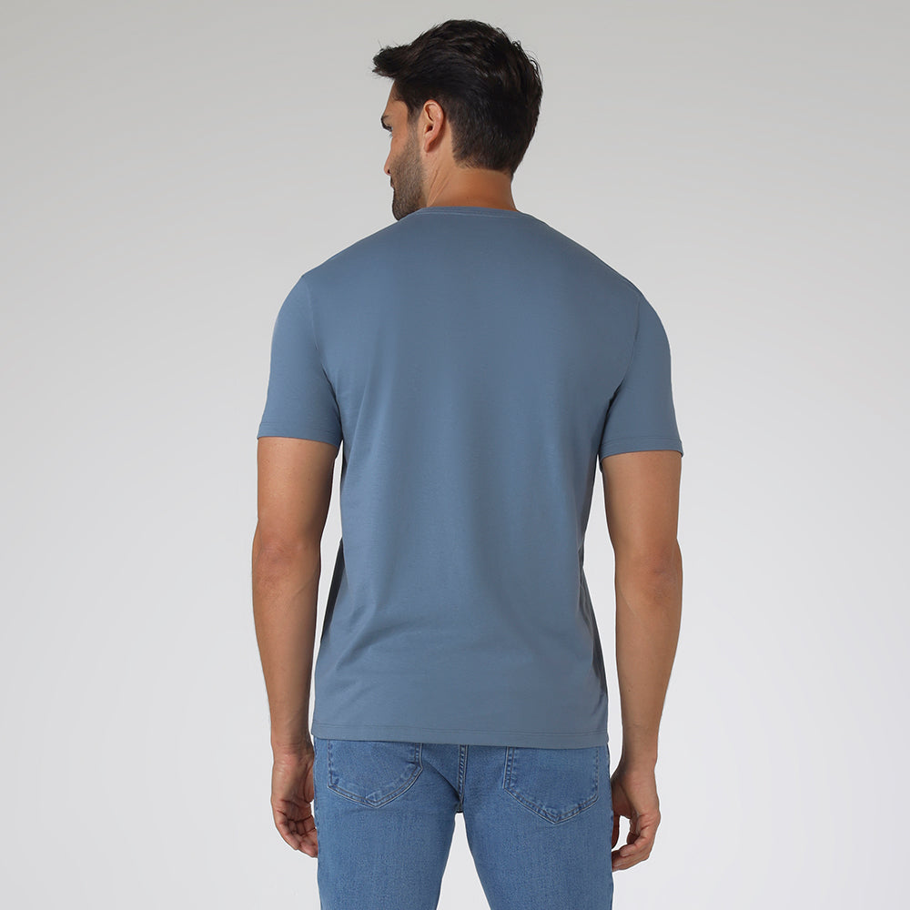 Tech T-Shirt Modal V Premium Masculina | Basico.com - Grafite