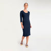Vestido Mid Essencial - Azul Marinho