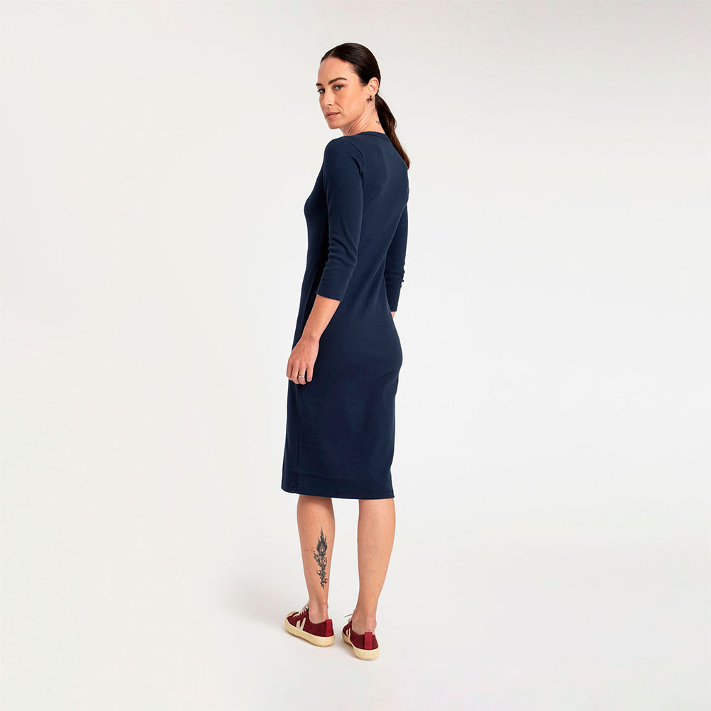 Vestido Mid Essencial - Azul Marinho