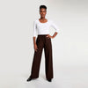 Calça Wide Alfaiataria - Tabaco