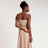Regata Viscose Alça Fina - Camel