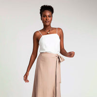 Regata Viscose Alça Fina - Off White