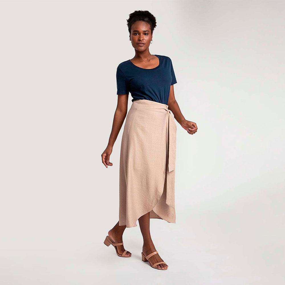 Saia Pareô Midi - Camel