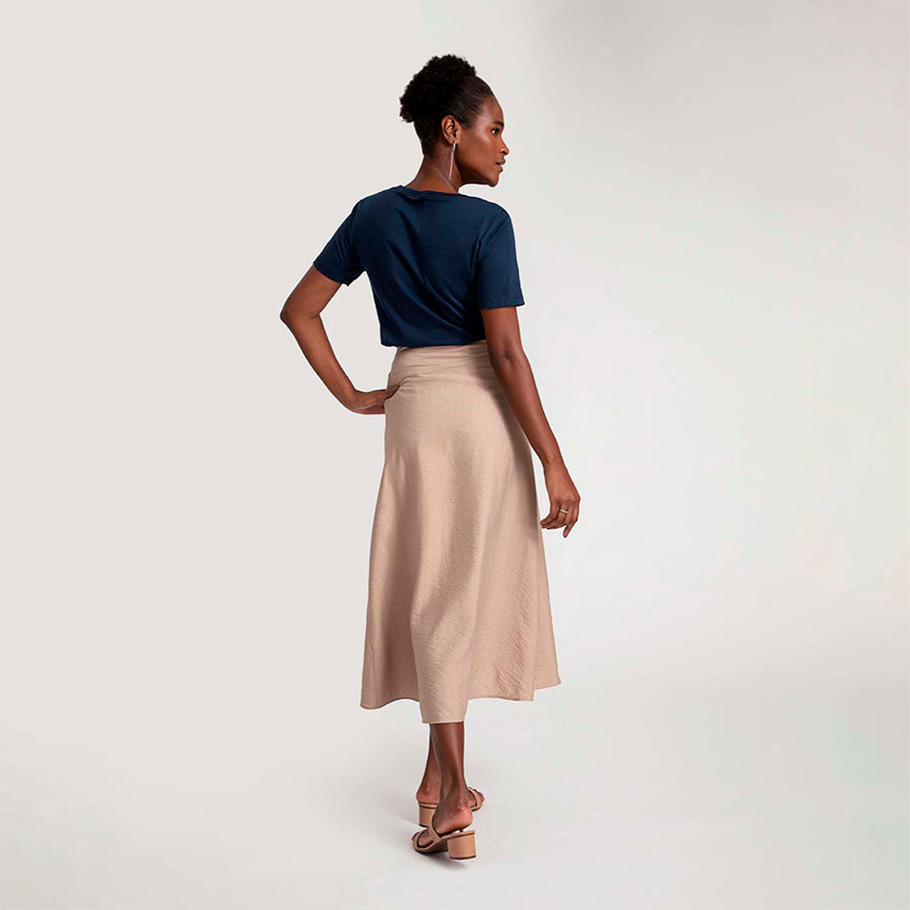 Saia Pareô Midi - Camel