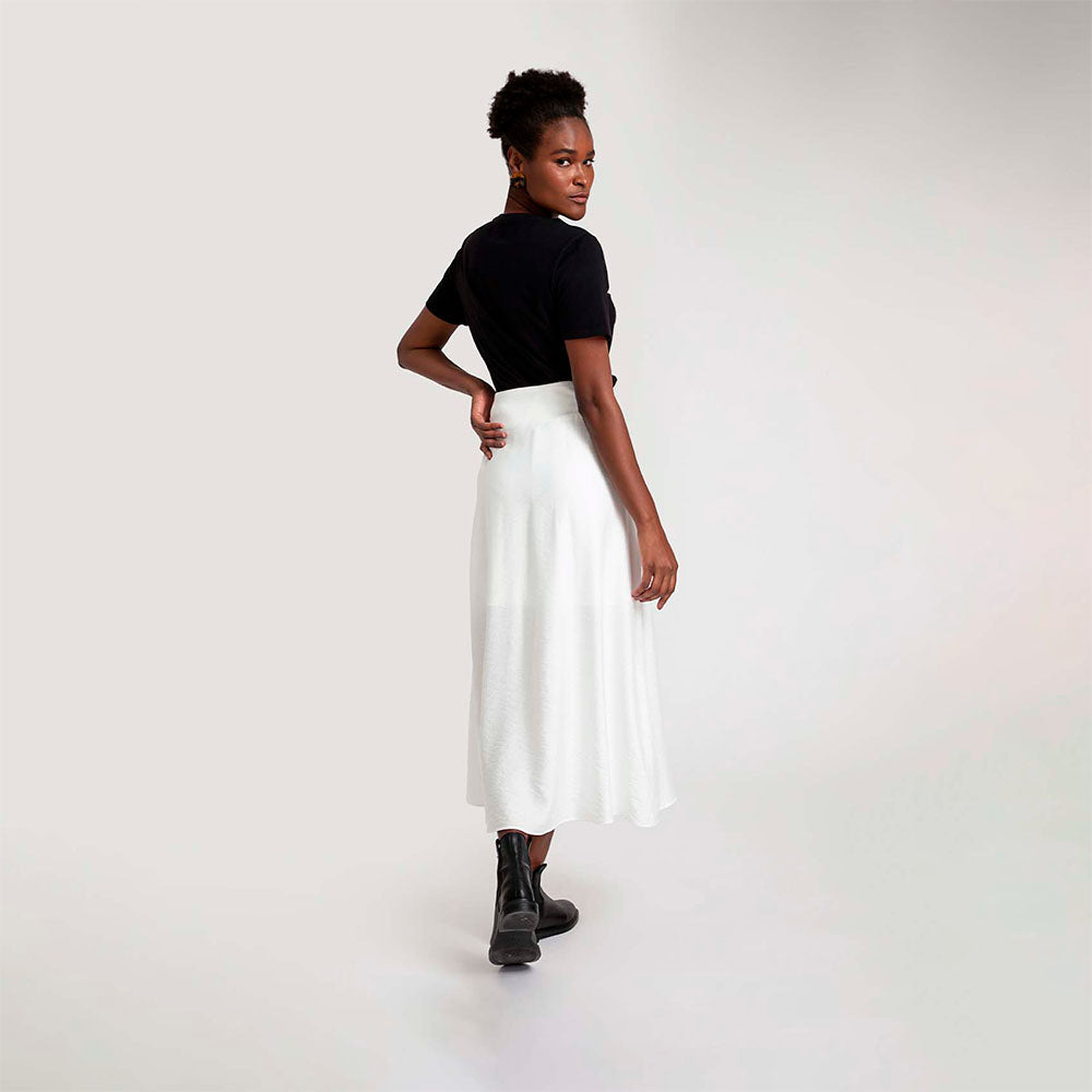Saia Pareô Midi - Off White
