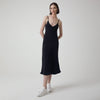 Vestido Slip Recortes - Preto