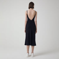 Vestido Slip Recortes - Preto