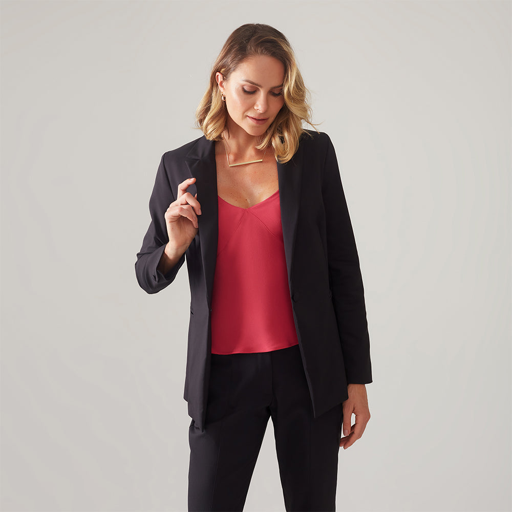 Blazer Clássico Acinturado - Preto