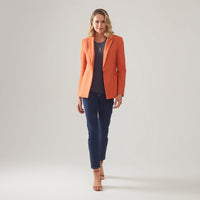 Blazer Clássico Acinturado - Laranja