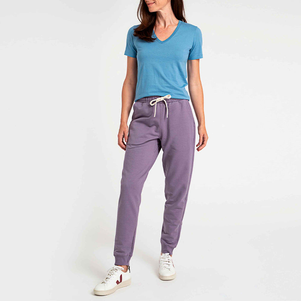 Calça Jogger de Moletom Feminina - Roxo Ametista
