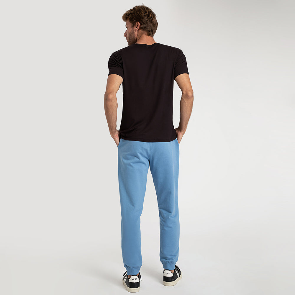 Calça Jogger de Moletom Masculina - Azul Celeste