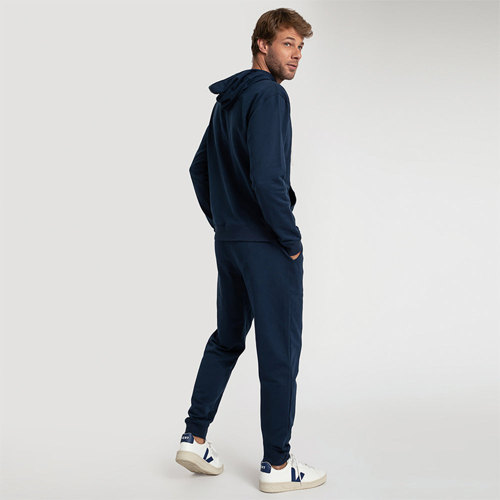 Calça Jogger de Moletom Masculina - Azul Marinho