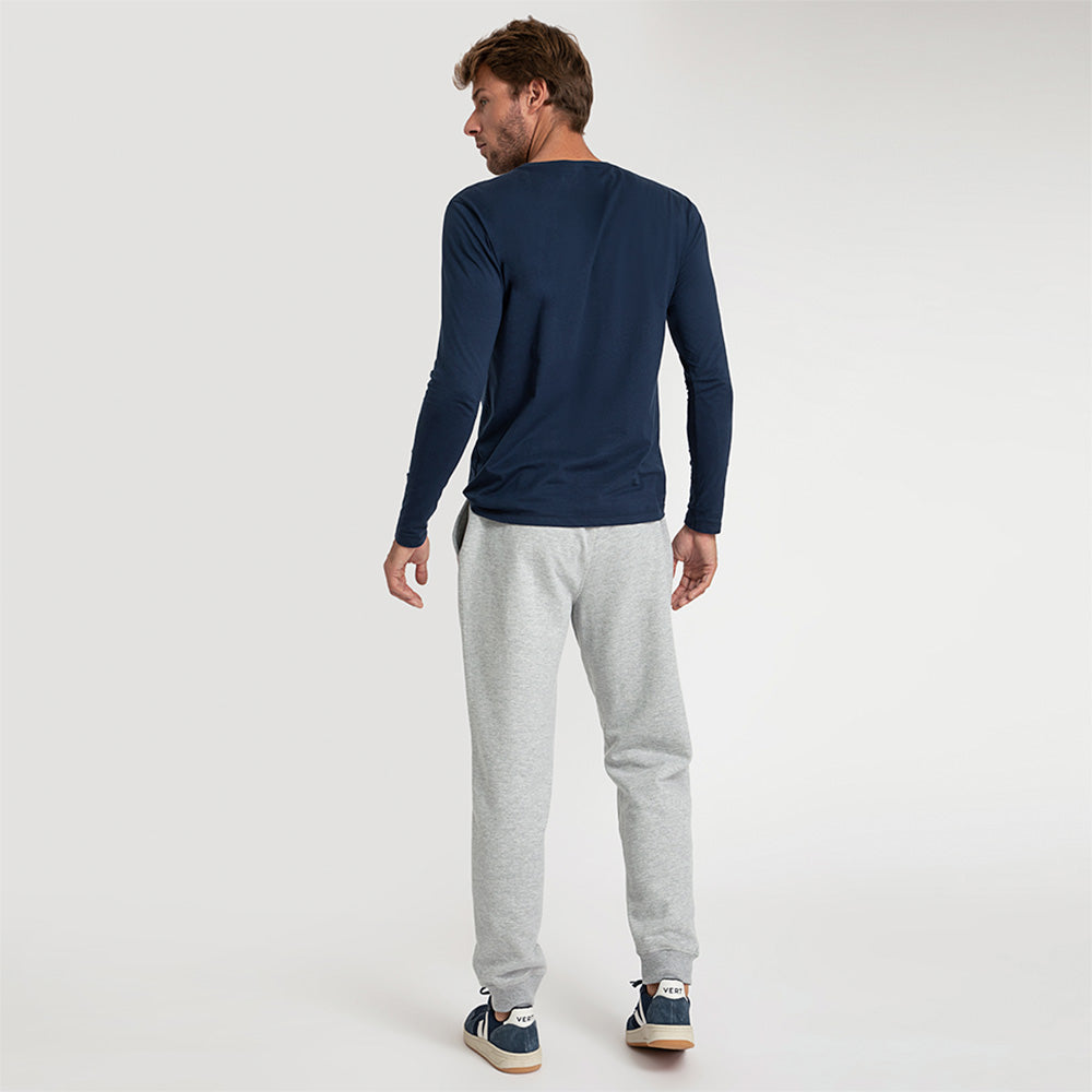 Calça Jogger de Moletom Masculina - Mescla Claro