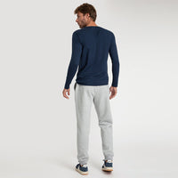 Calça Jogger de Moletom Masculina - Mescla Claro
