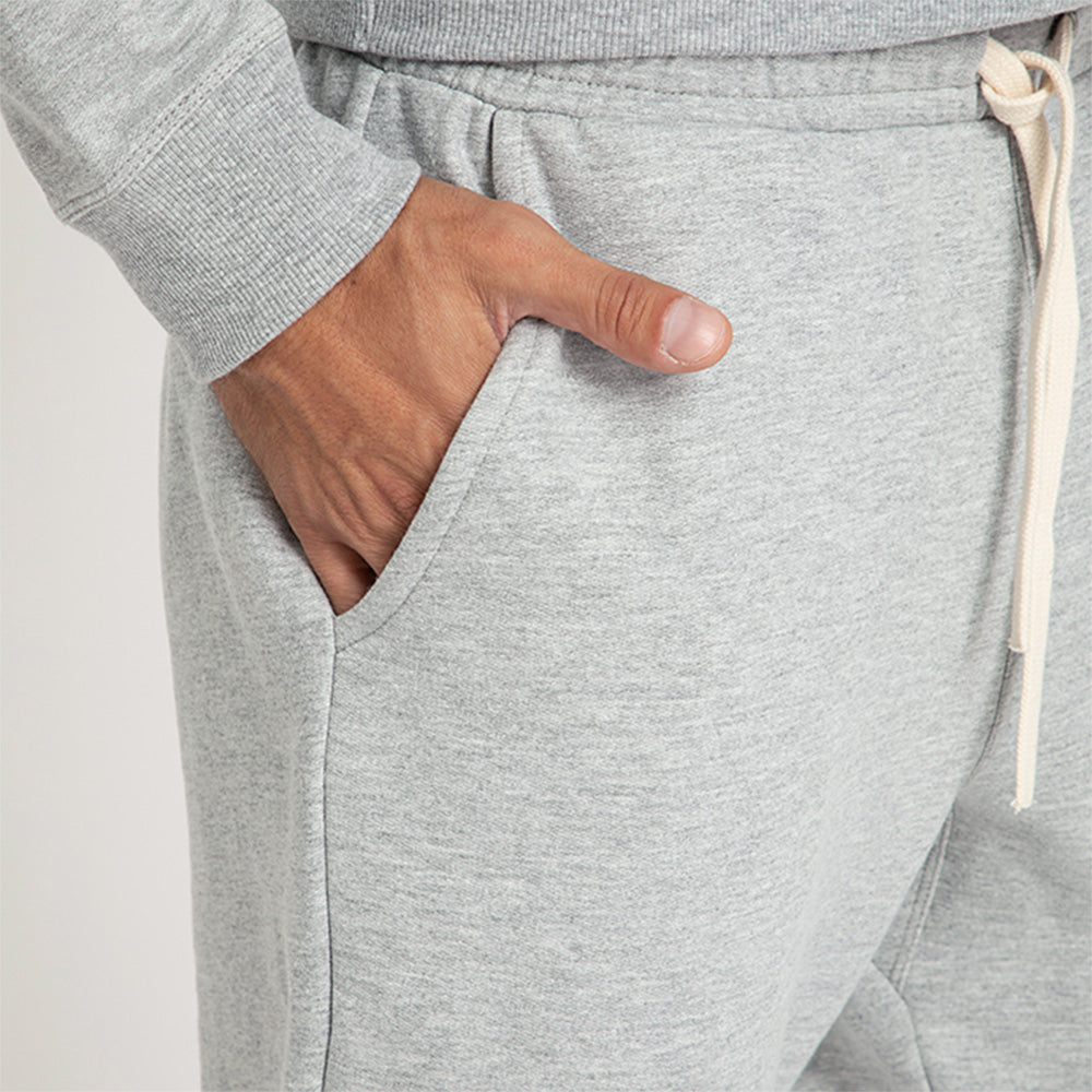 Calça Jogger de Moletom Masculina - Mescla Claro