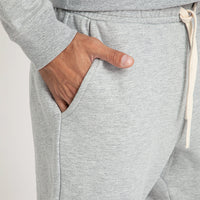 Calça Jogger de Moletom Masculina - Mescla Claro