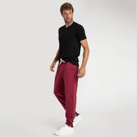 Calça Jogger de Moletom Masculina - Tinto