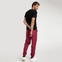 Calça Jogger de Moletom Masculina - Tinto