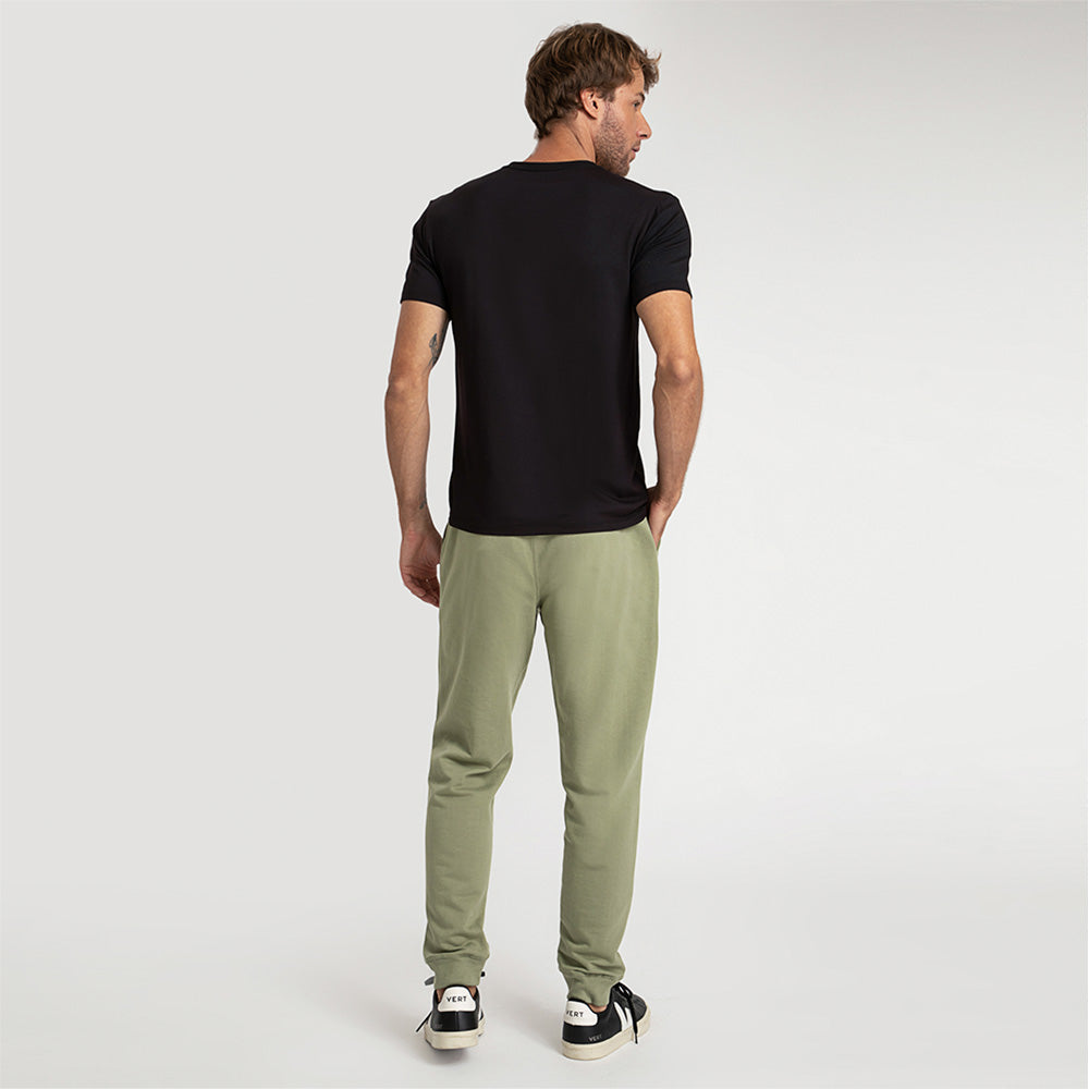 Calça Jogger de Moletom Masculina - Verde Jade