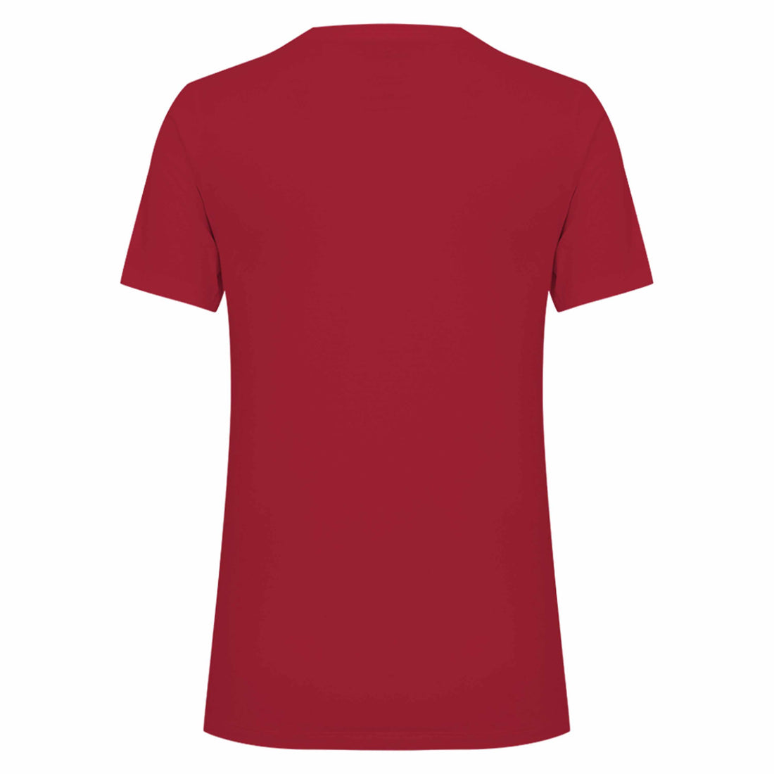 Camiseta Algodão Premium Gola V Feminina | Everyday Collection - Vermelho Rubi