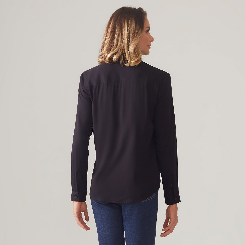 Camisa Viscose Feminina - Preto