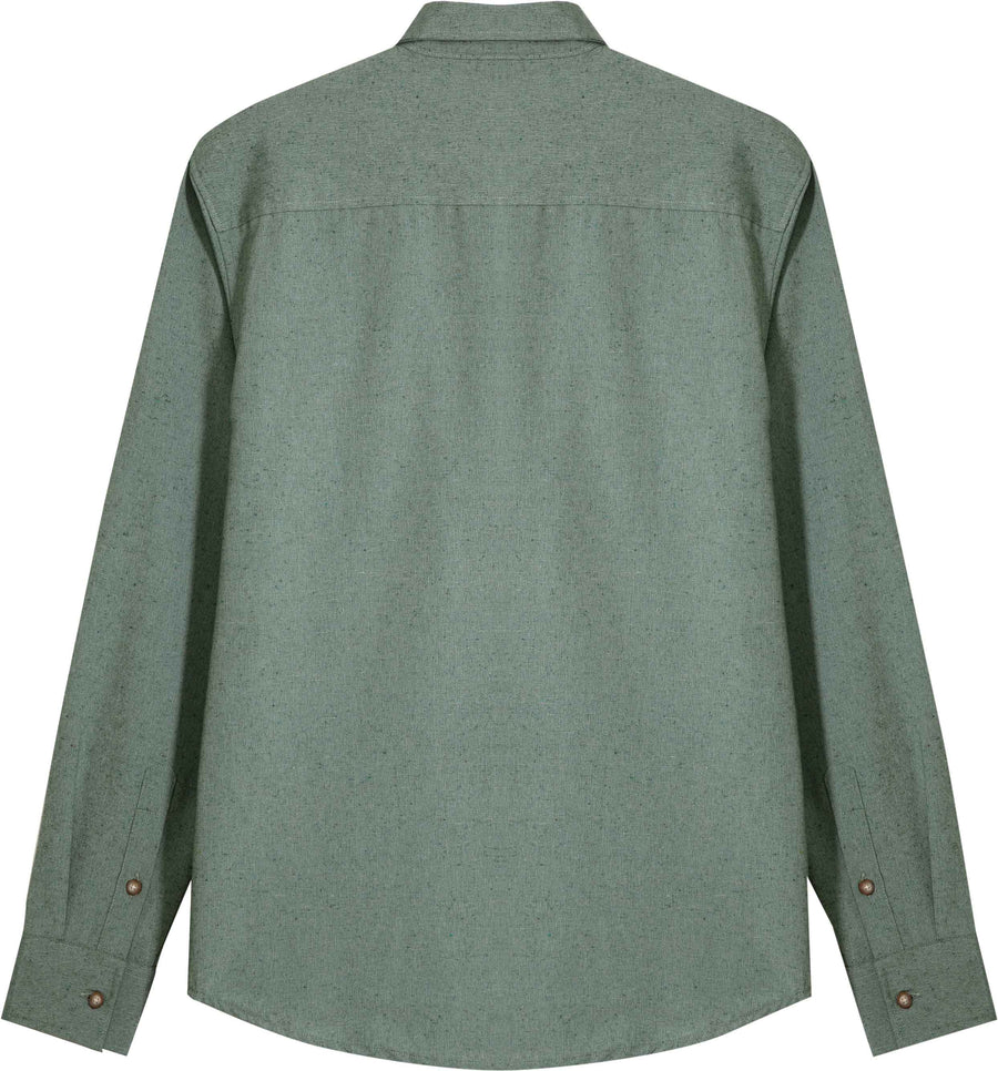 Camisa Tecido Ecologico Masculina - Verde Escuro