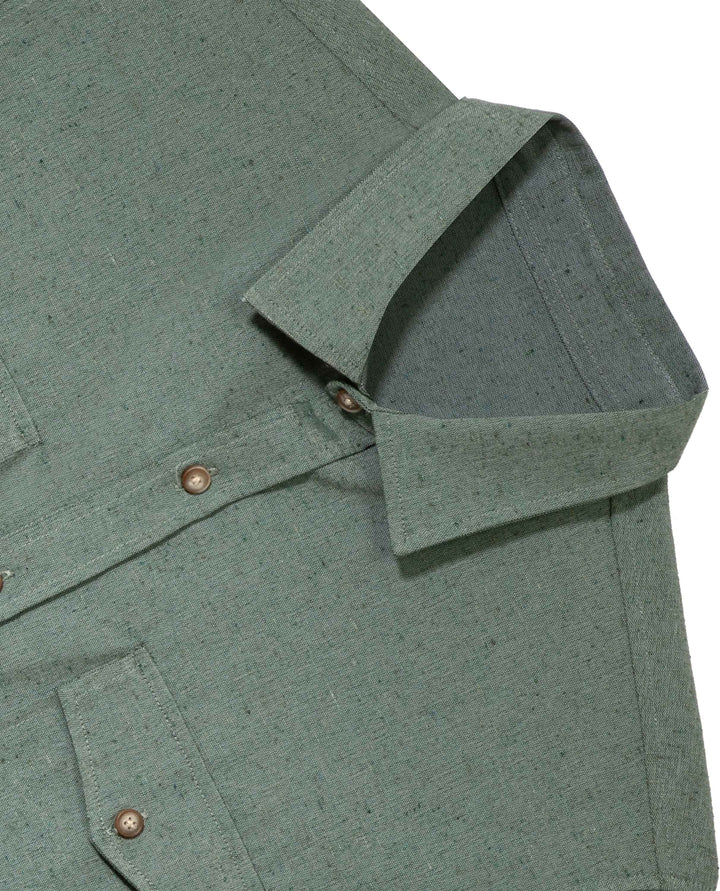 Camisa Tecido Ecologico Masculina - Verde Escuro