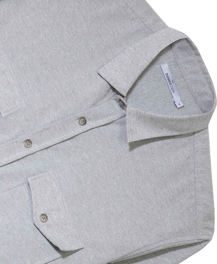 Camisa Tecido Ecologico Masculina - Cinza