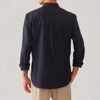 Camisa Algodão Masculina - Preto