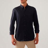 Camisa Algodão Masculina - Preto